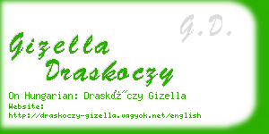 gizella draskoczy business card